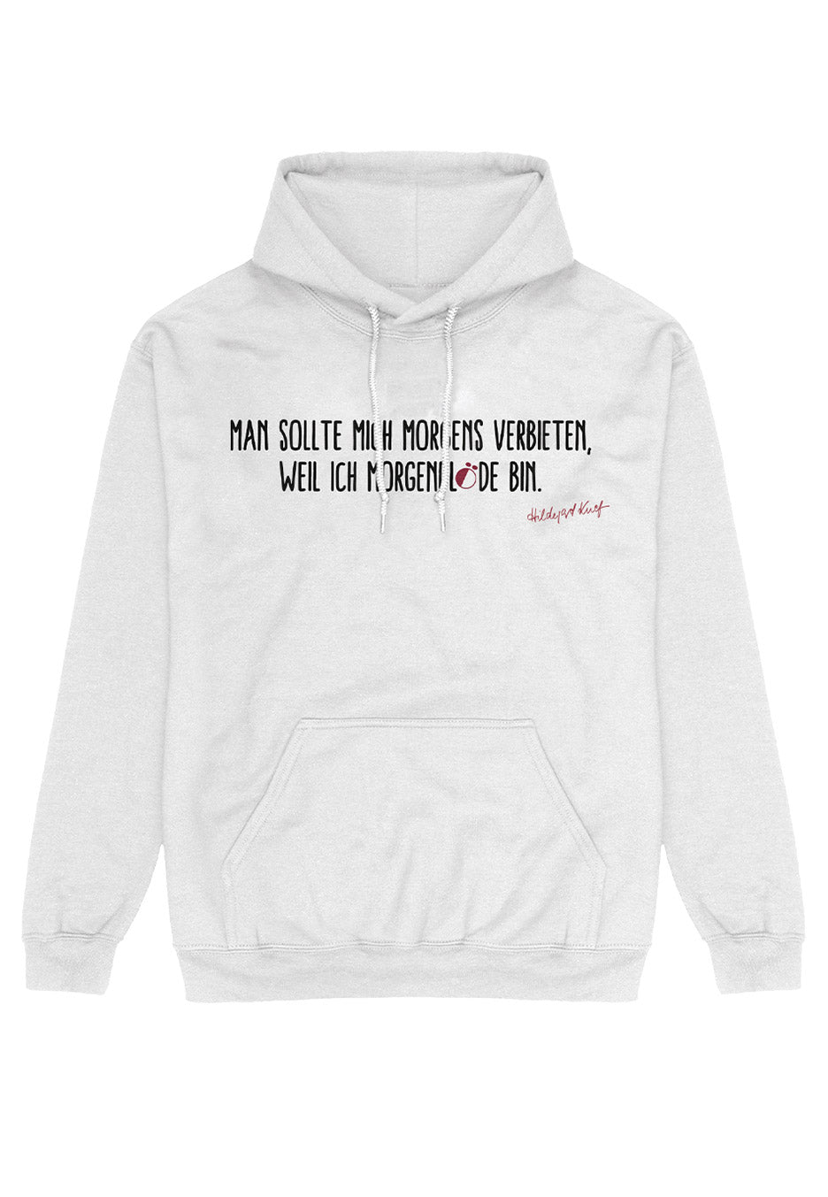 Hildegard Knef - Morgenbloede White - Hoodie | Neutral-Image