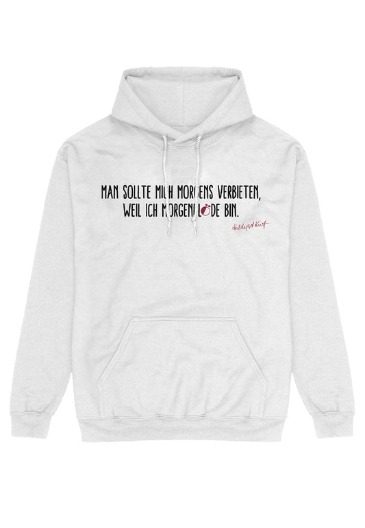 Hildegard Knef - Morgenbloede White - Hoodie | Neutral-Image